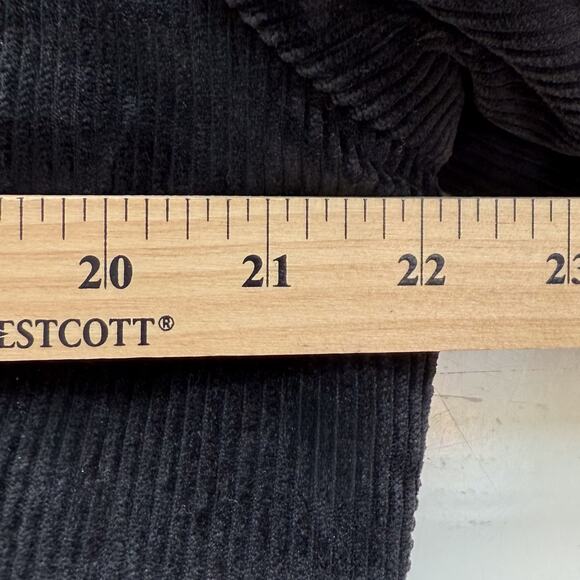 VTG 70s Westwind Corduroy Moto Jacket Mens sz M Black Sherpa Lined Indie - Picture 5 of 8